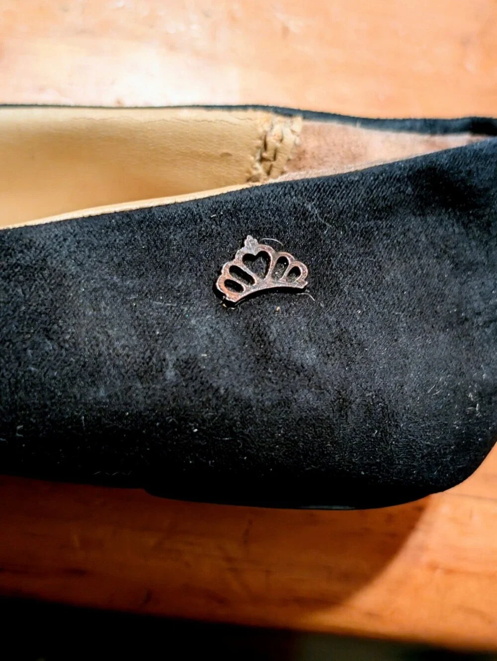 Fergalicious By Fergie Black Embellished Ballet Flats Size 11W.